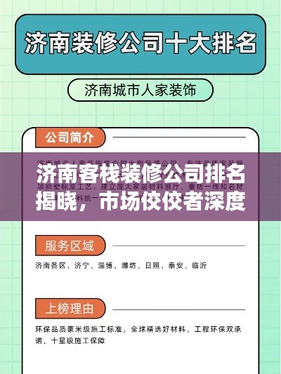 济南客栈装修公司排名揭晓，市场佼佼者深度解读