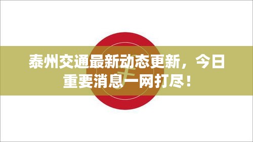 泰州交通最新动态更新，今日重要消息一网打尽！