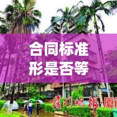 合同标准形是否等同于规范行？深度解读合同标准的重要性及其在实际应用中的规范作用